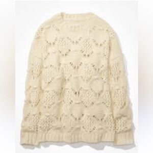 AE Oversized Pointelle Sweater